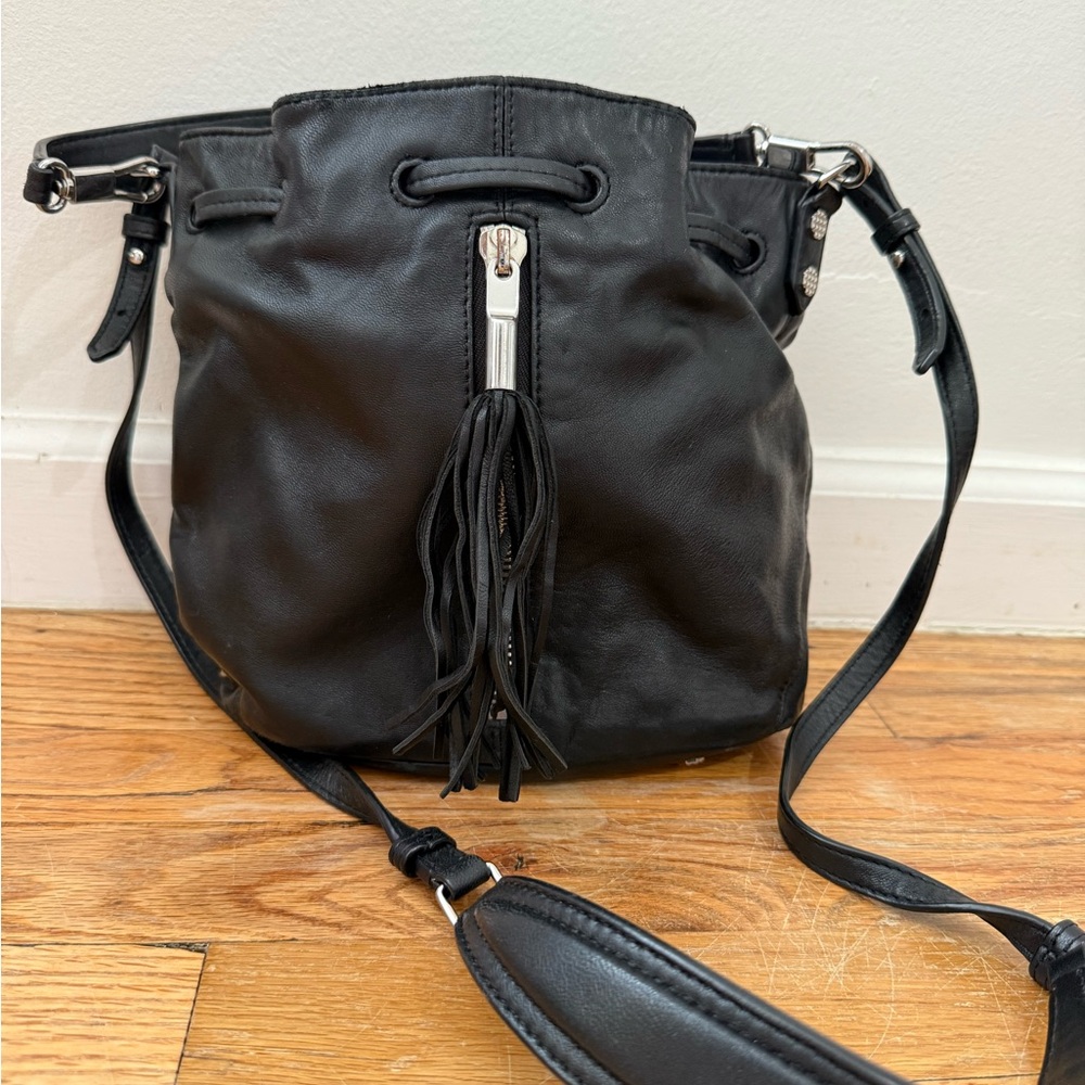 Elizabeth and James Leather Bucket Bag